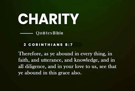 charity in the bible